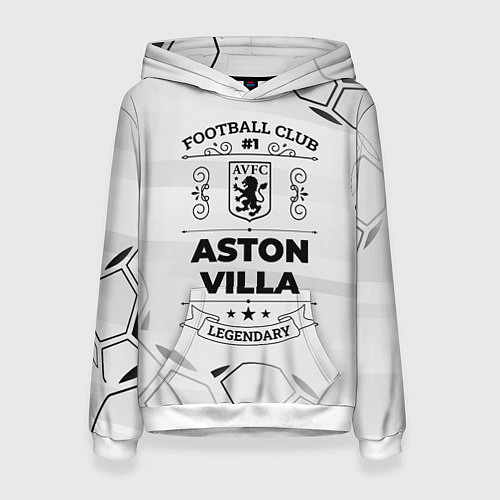 Женская толстовка Aston Villa Football Club Number 1 Legendary / 3D-Белый – фото 1