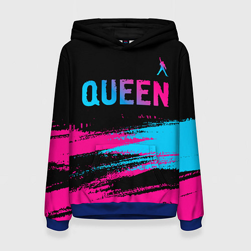 Женская толстовка Queen Neon Gradient / 3D-Синий – фото 1