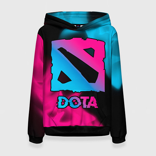 Женская толстовка Dota Neon Gradient / 3D-Черный – фото 1