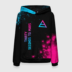 Женская толстовка Thirty Seconds to Mars Neon Gradient