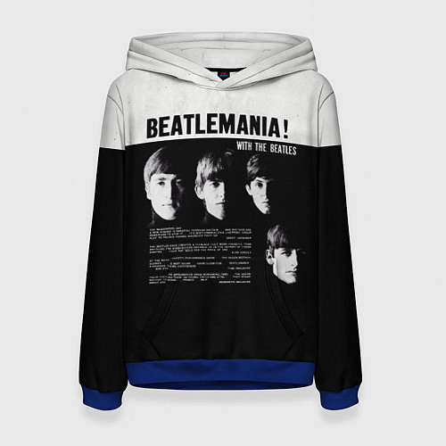 Женская толстовка With The Beatles Битломания / 3D-Синий – фото 1