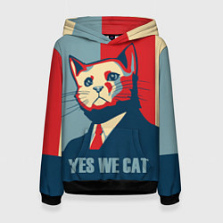 Толстовка-худи женская YES WE CAN T, цвет: 3D-черный