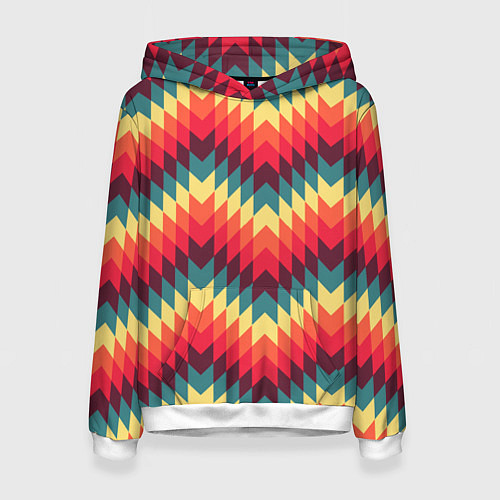 Женская толстовка Мексиканские узоры / 3D-Белый – фото 1