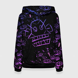 Толстовка-худи женская League Of Legends неон - Arcane neon, цвет: 3D-черный
