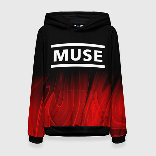 Женская толстовка Muse red plasma / 3D-Черный – фото 1