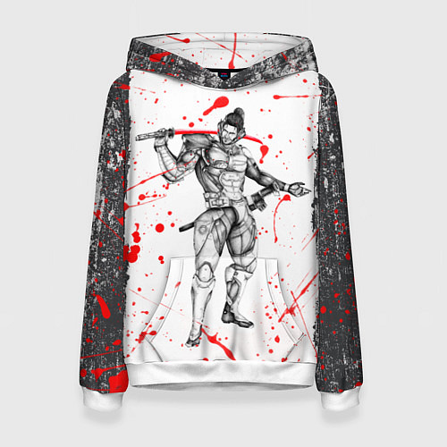 Женская толстовка Metal gear rising blood / 3D-Белый – фото 1