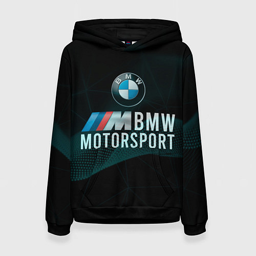 Женская толстовка BMW Motosport theam / 3D-Черный – фото 1