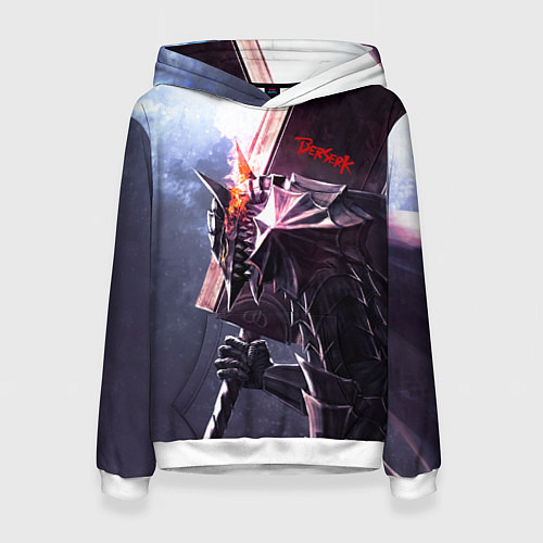 Женская толстовка Берсерк С Мечечём На Плече / 3D-Белый – фото 1