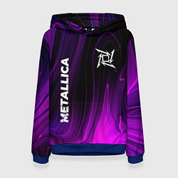 Толстовка-худи женская Metallica violet plasma, цвет: 3D-синий