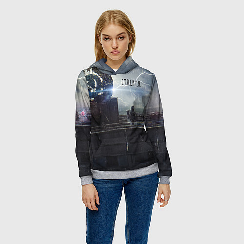 Женская толстовка STALKER Герб СССР В Припяти / 3D-Меланж – фото 3