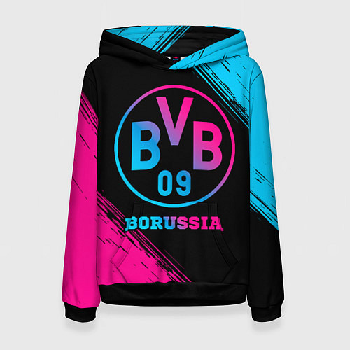 Женская толстовка Borussia - neon gradient / 3D-Черный – фото 1