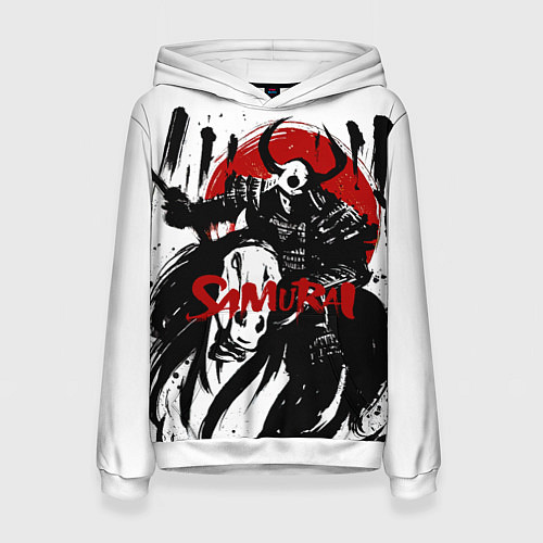 Женская толстовка Самурай На Лошади / 3D-Белый – фото 1
