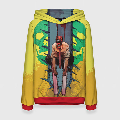 Женская толстовка Человек-бензопила : Дэндзи / 3D-Красный – фото 1