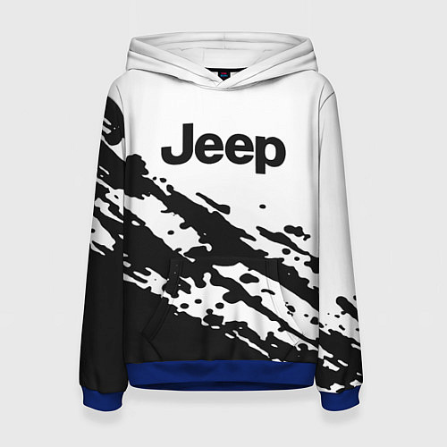Женская толстовка Jeep - textura / 3D-Синий – фото 1