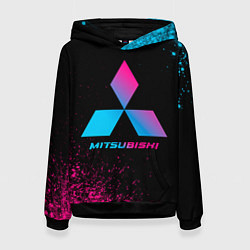 Женская толстовка Mitsubishi - neon gradient