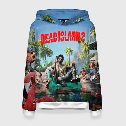 Женская толстовка Dead island 2 главный герой / 3D-Белый – фото 1