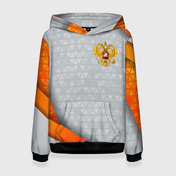 Женская толстовка Orange & silver Russia