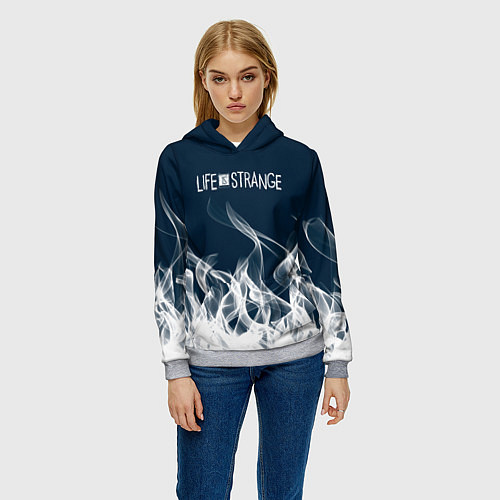 Женская толстовка Life is Strange огонь / 3D-Меланж – фото 3
