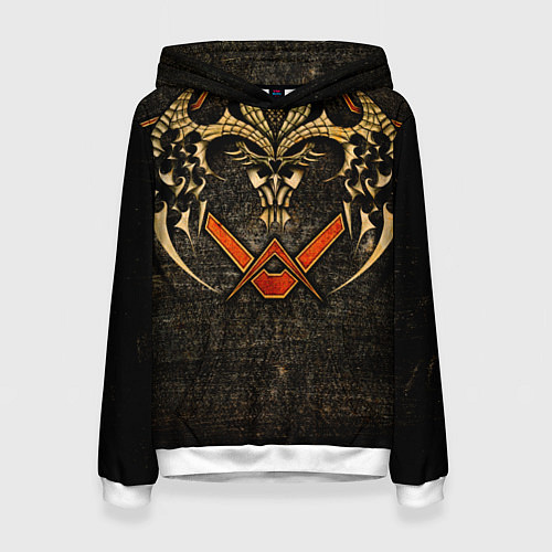 Женская толстовка FIEND смотрящий на звезды / 3D-Белый – фото 1