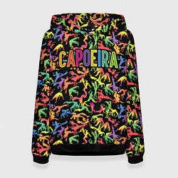 Толстовка-худи женская Capoeira colorful mens, цвет: 3D-черный