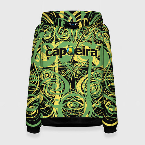 Женская толстовка Capoeira pattern / 3D-Черный – фото 1