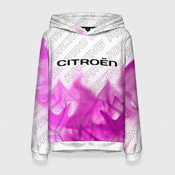 Женская толстовка Citroen pro racing: символ сверху