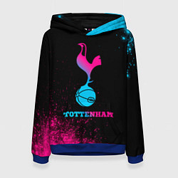 Толстовка-худи женская Tottenham - neon gradient, цвет: 3D-синий