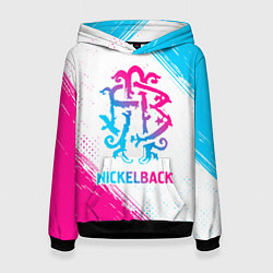 Женская толстовка Nickelback neon gradient style