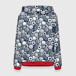 Женская толстовка Мячи спортивные