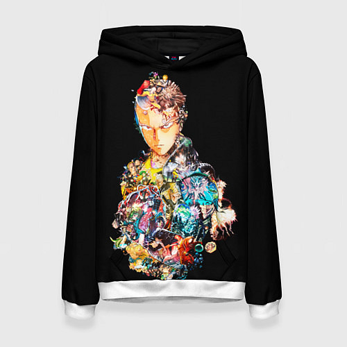 Женская толстовка Все арки - One Punch Man / 3D-Белый – фото 1