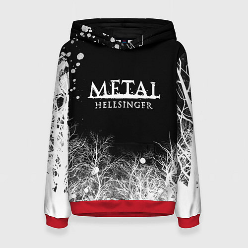 Женская толстовка Метал хэллрайсингер арт / 3D-Красный – фото 1