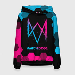 Женская толстовка Watch Dogs - neon gradient