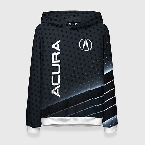 Женская толстовка Acura карбон / 3D-Белый – фото 1