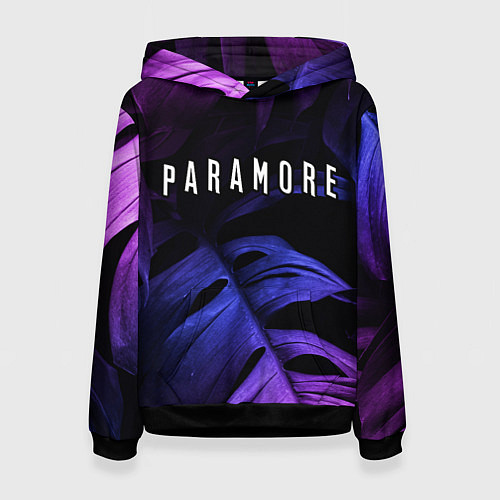 Женская толстовка Paramore neon monstera / 3D-Черный – фото 1