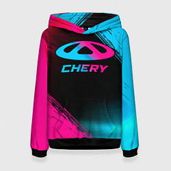 Женская толстовка Chery - neon gradient