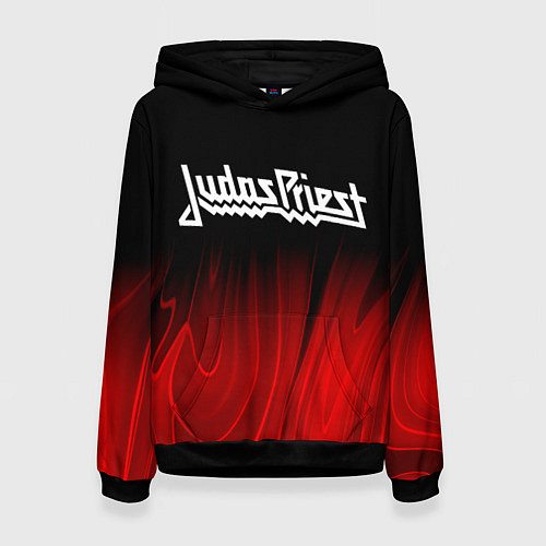 Женская толстовка Judas Priest red plasma / 3D-Черный – фото 1