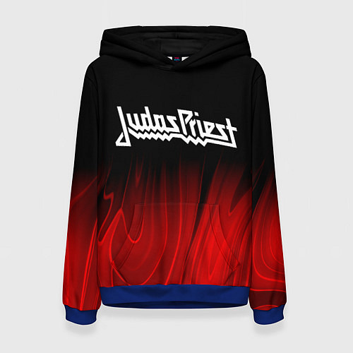 Женская толстовка Judas Priest red plasma / 3D-Синий – фото 1