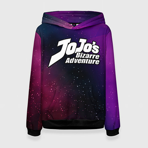 Женская толстовка JoJo Bizarre Adventure gradient space / 3D-Черный – фото 1