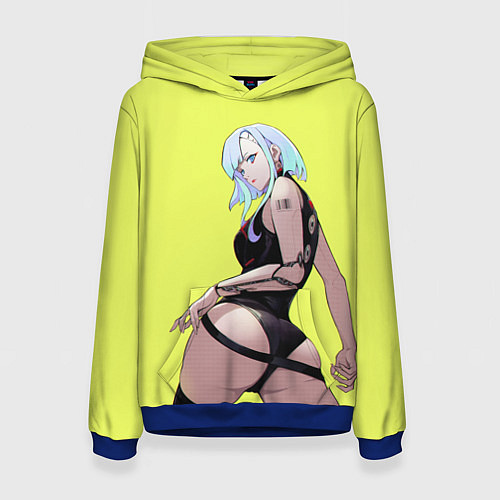 Женская толстовка Красотка Люси арт / 3D-Синий – фото 1