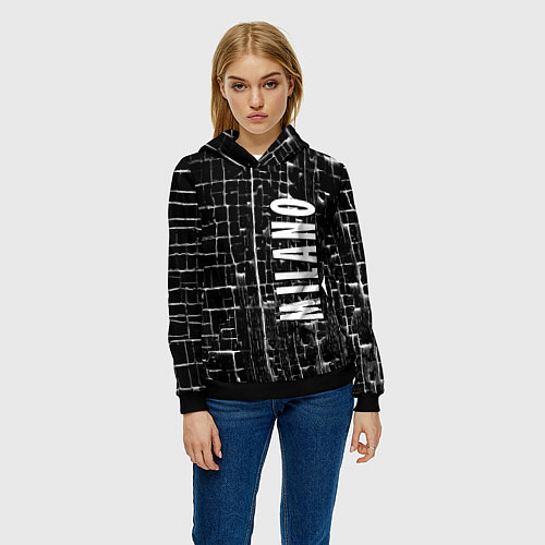 Женская толстовка Milano - autumn - winter 2025 / 3D-Черный – фото 3