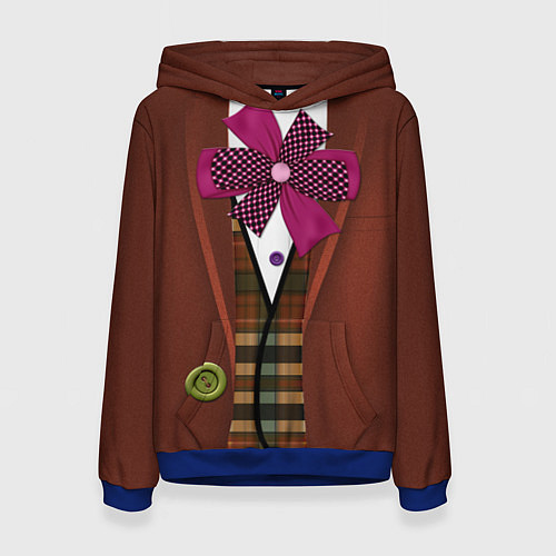 Женская толстовка Шляпник костюм Верх / 3D-Синий – фото 1