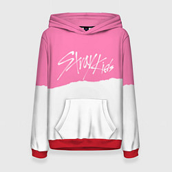 Женская толстовка Stray Kids pink and white