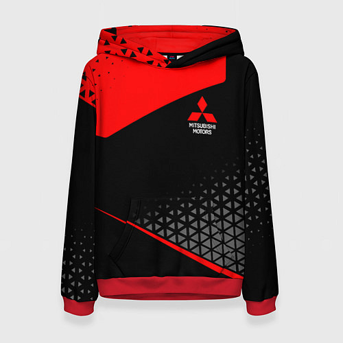 Женская толстовка Mitsubishi - Sportwear / 3D-Красный – фото 1