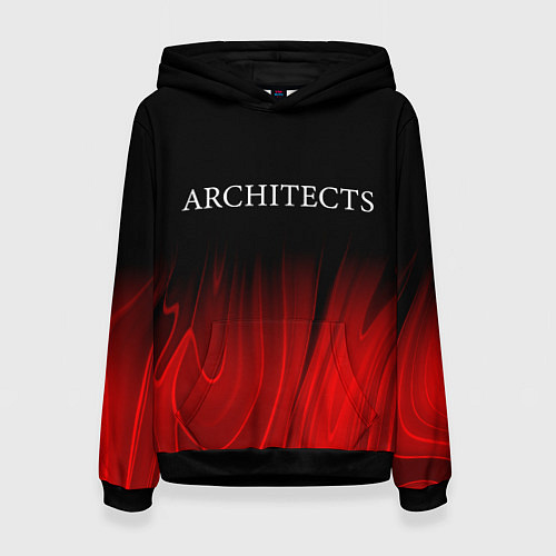 Женская толстовка Architects red plasma / 3D-Черный – фото 1