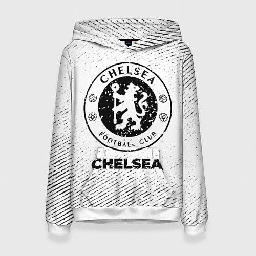 Женская толстовка Chelsea с потертостями на светлом фоне / 3D-Белый – фото 1