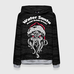 Толстовка-худи женская Water Santa, цвет: 3D-меланж