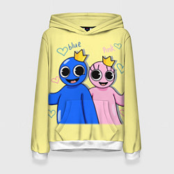 Женская толстовка Радужные друзья: Синий и Розовая