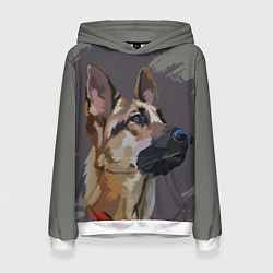 Женская толстовка Голова немецкой овчарки