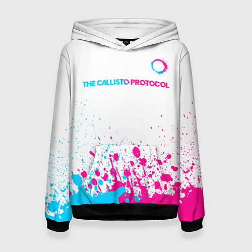 Женская толстовка The Callisto Protocol neon gradient style: символ / 3D-Черный – фото 1