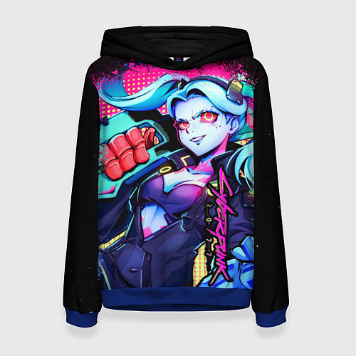 Женская толстовка Ребекка Киберпанк / 3D-Синий – фото 1